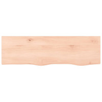 Produktbild för Bänkskiva för badrum 100x30x2 cm obehandlat massivt trä