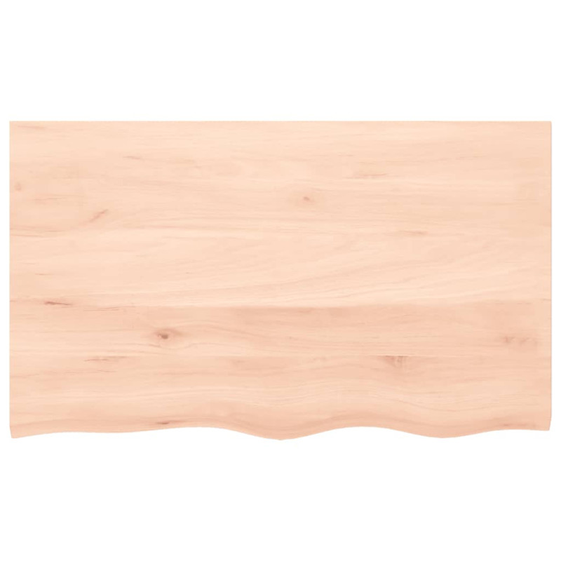 Produktbild för Bänkskiva för badrum 100x60x2 cm obehandlat massivt trä