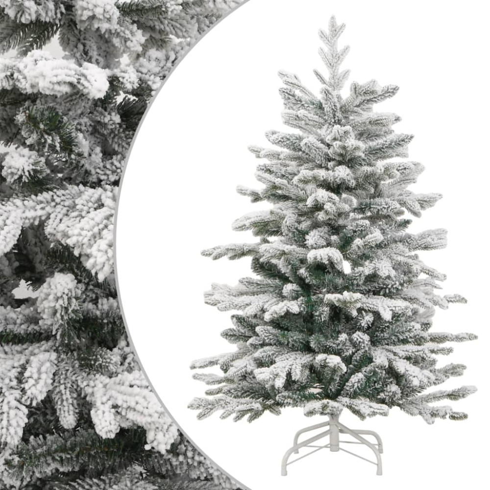 Produktbild för Plastgran med snö gångjärn 210 cm