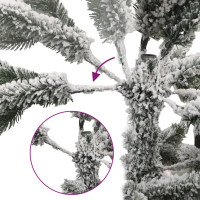 Produktbild för Plastgran med snö gångjärn 210 cm