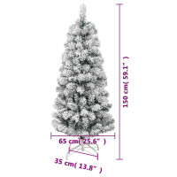 Produktbild för Plastgran med snö gångjärn 150 cm