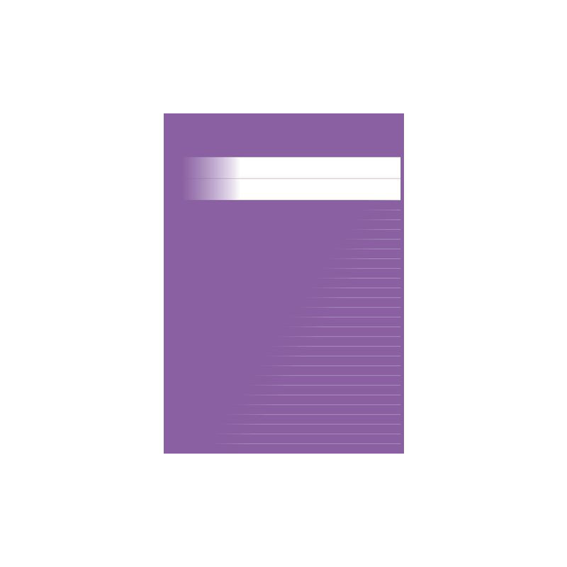 Produktbild för Skrivhäfte A4 linjerat 8,5mm lila