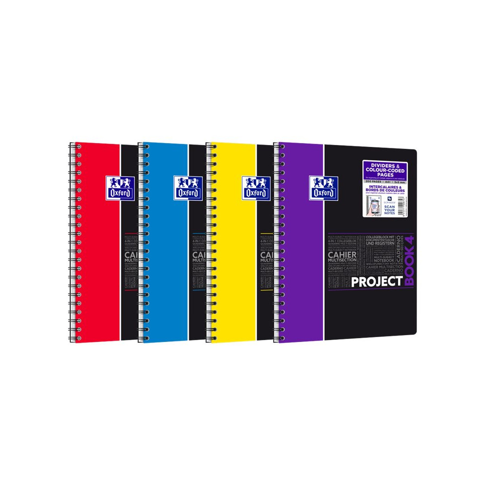 Produktbild för Oxford Student A4+ - projektbok - 100 ark