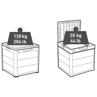 Miniatyr av produktbild för 440521 Keter Garden Storage Box "Denali" 113 L Antracit
