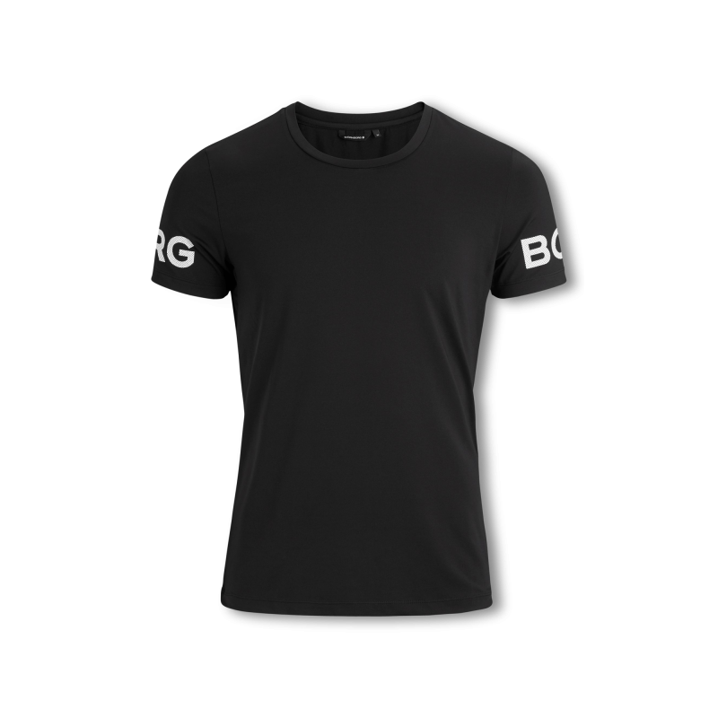 Produktbild för Borg Logo T-shirt Black Male