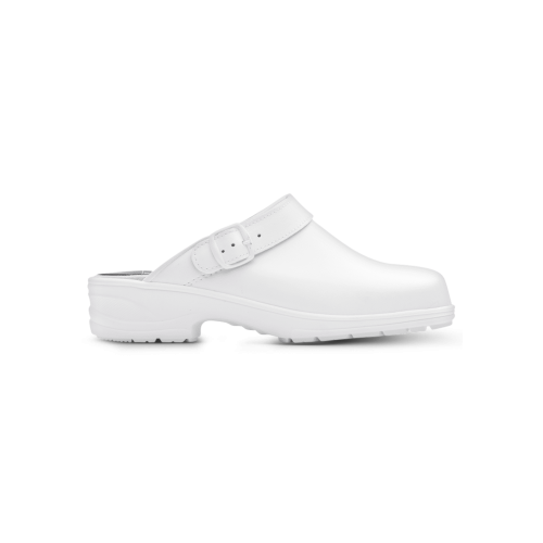 Monitor Birka Backstrap Work Clog White Unisex - Skor