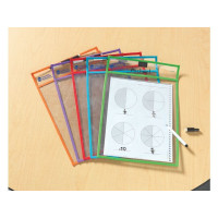 Produktbild för Write & Erase plastficka 5/fp
