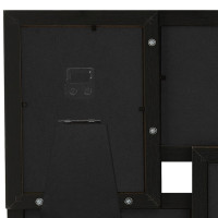 Miniatyr av produktbild för Fotoram för 4x(13x18 cm) bilder svart MDF