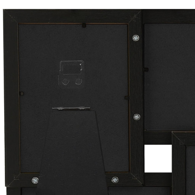 Produktbild för Fotoram för 4x(13x18 cm) bilder svart MDF