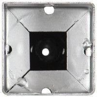 Produktbild för Jordspett 6 st silver 7x7x56 cm galvaniserat stål
