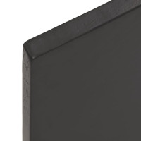 Produktbild för Bordsskiva mörkbrun 60x50x2 cm behandlad massiv ek