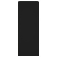 Produktbild för Väggskåp svart 69,5x34x90 cm konstruerat trä