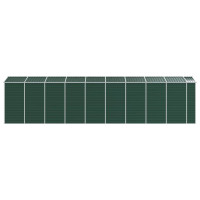 Produktbild för Trädgårdsskjul grön 191x810x198 cm galvaniserat stål