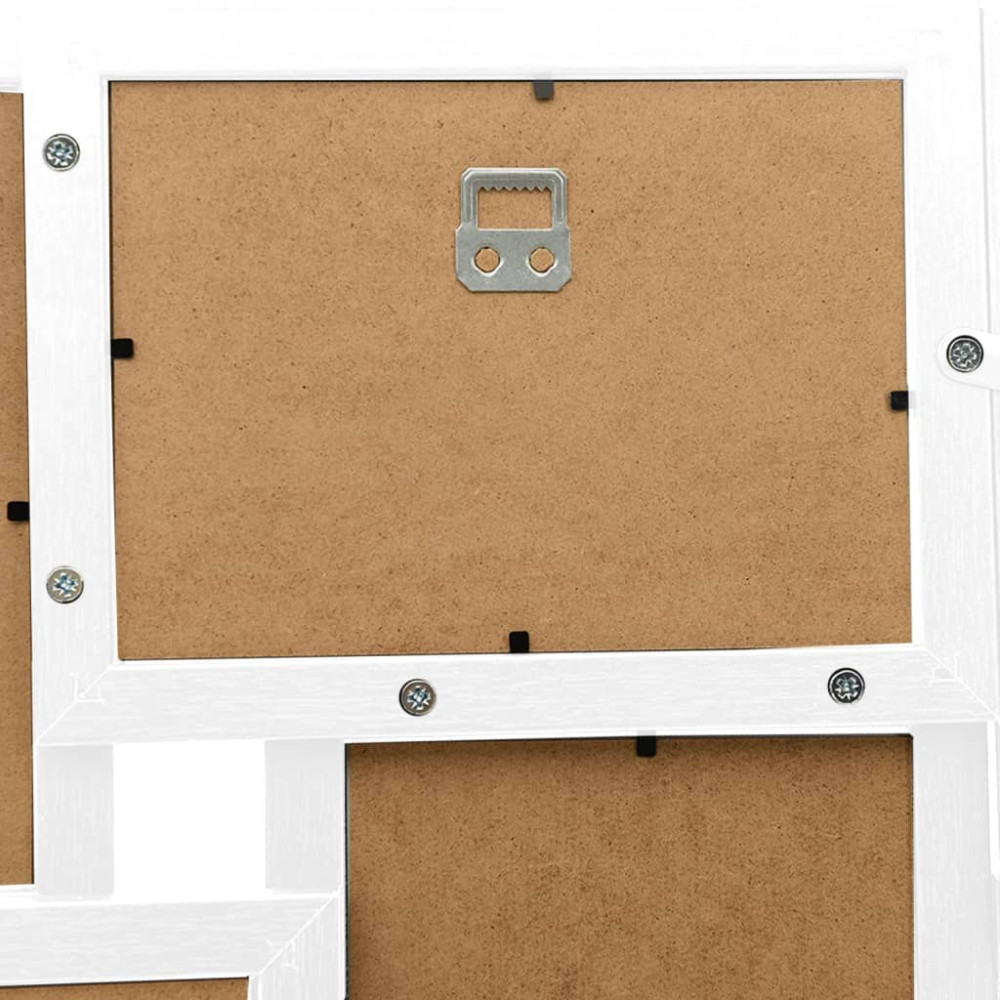 Produktbild för Fotoram för 24x(10x15 cm) bilder vit MDF