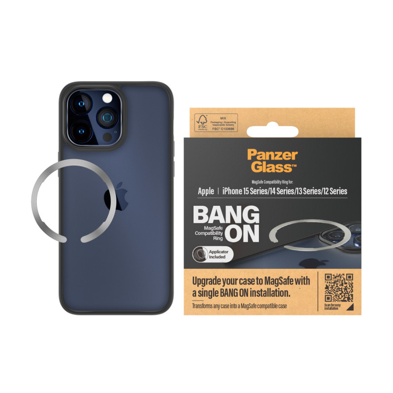 Produktbild för PanzerGlass MagSafe compatibility ring for iP12 13 14 and 2023 mobiltelefonfodral Omslag Transparent