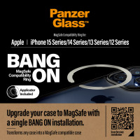 Miniatyr av produktbild för PanzerGlass MagSafe compatibility ring for iP12 13 14 and 2023 mobiltelefonfodral Omslag Transparent