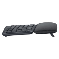 Produktbild för Logitech Ergo K860 tangentbord Trådlös RF + Bluetooth QWERTY Nordic grafit