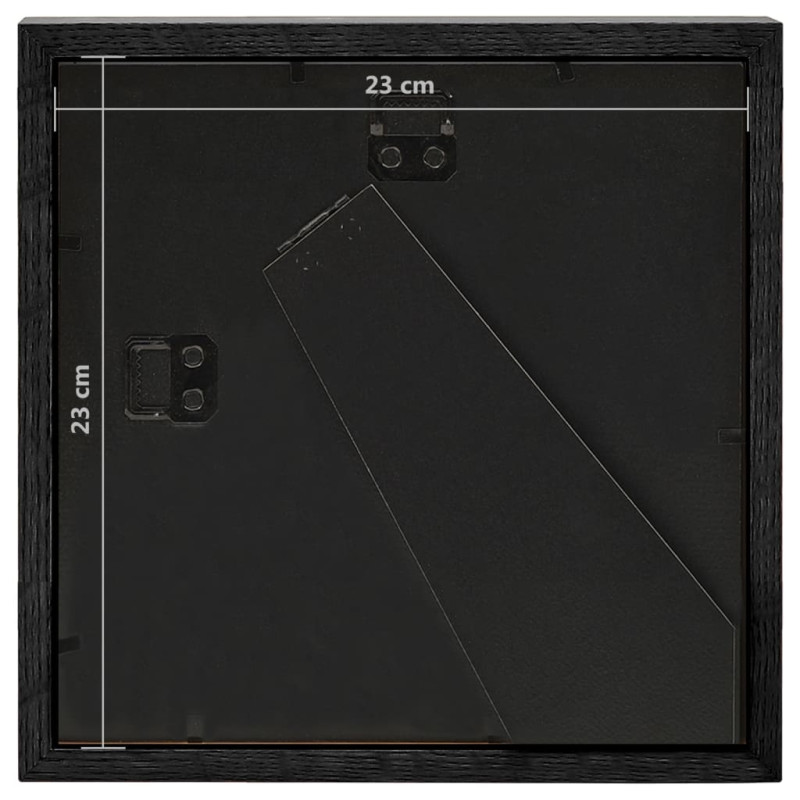 Produktbild för Fotoramar 3D 5 st svart 23x23 cm för 13x13 cm foto