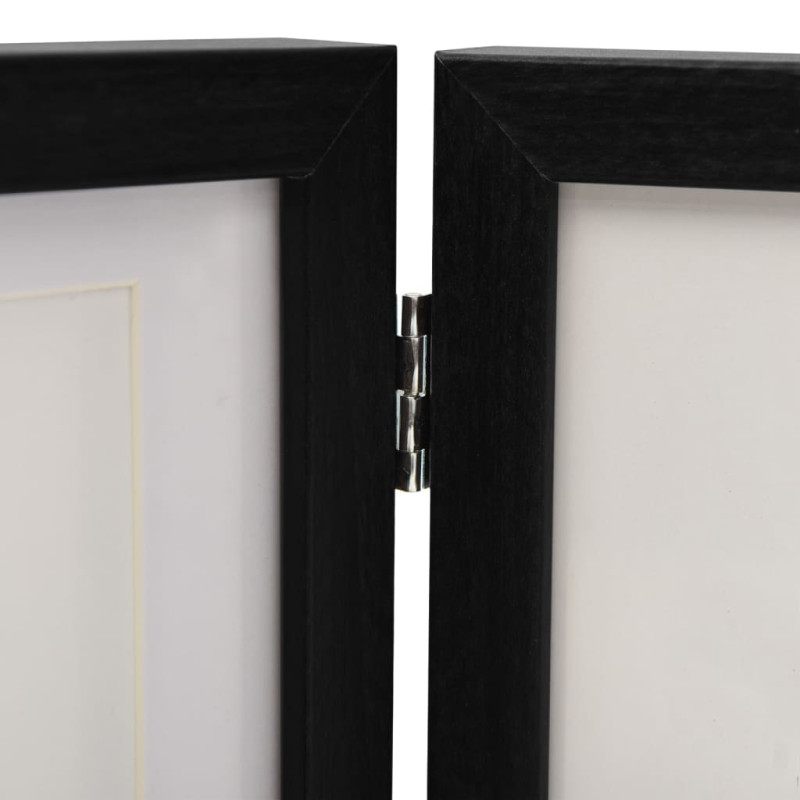 Produktbild för Tredelad fotoram svart 22x15 cm+2x(10x15 cm)