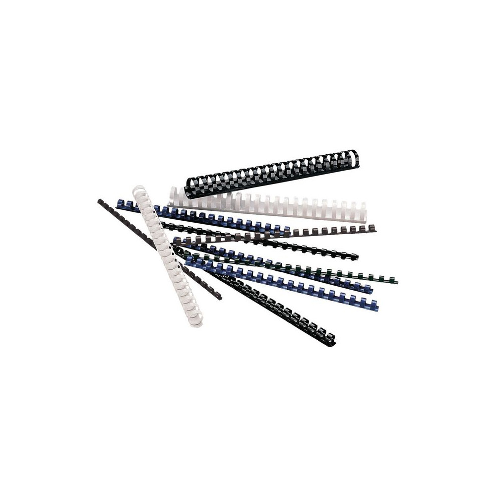Produktbild för Plastspiral LYRECO 12mm svart 100/fp