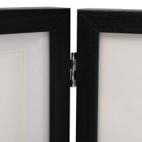 Produktbild för Tredelad fotoram svart 28x18 cm+2x(13x18 cm)