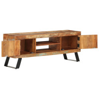 Produktbild för Tv-bänk 112x30x45 cm massivt återvunnet trä