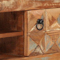 Produktbild för Tv-bänk 112x30x45 cm massivt återvunnet trä
