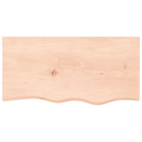 Produktbild för Bänkskiva för badrum 80x40x2 cm obehandlat massivt trä