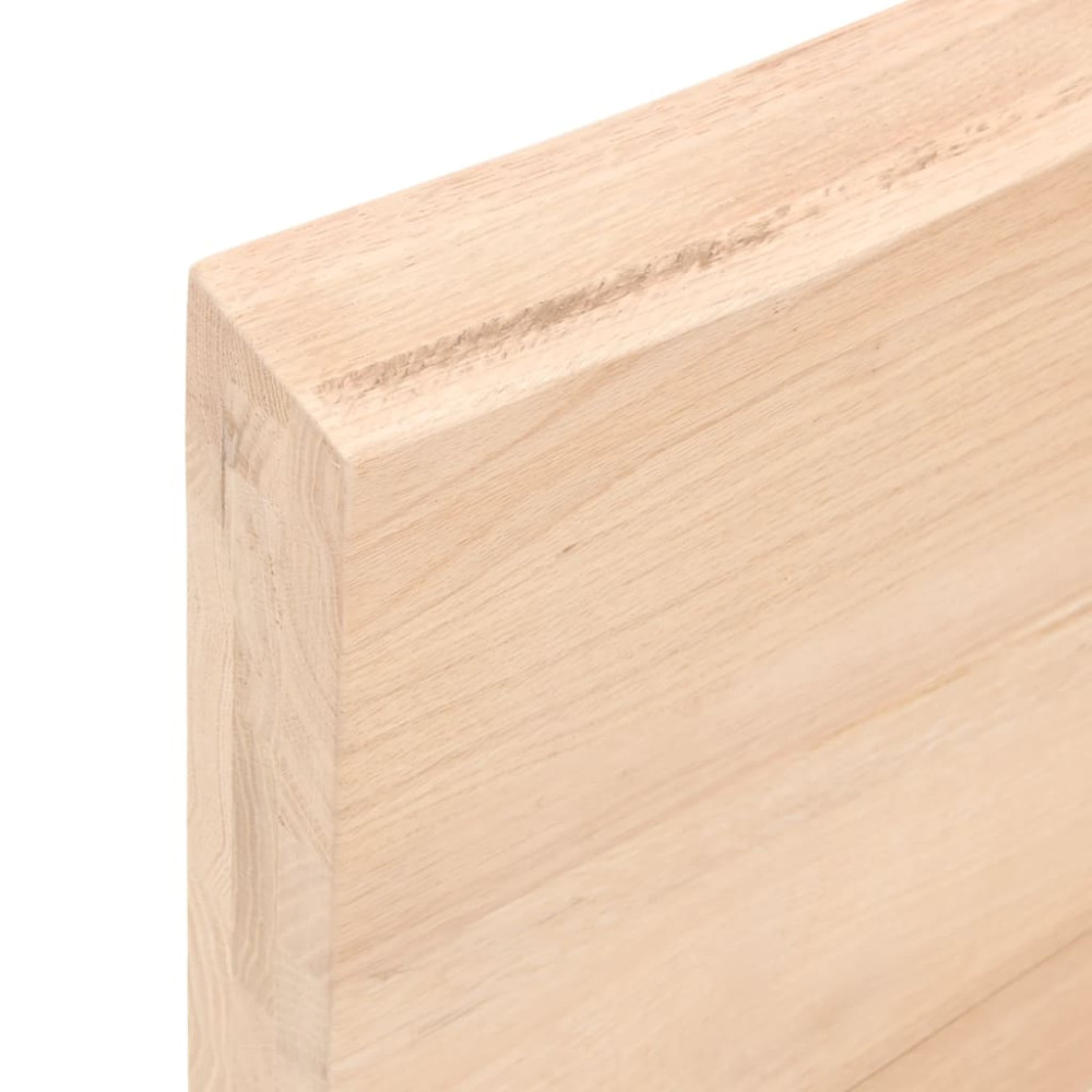 Produktbild för Bänkskiva för badrum 60x40x(2-6) cm obehandlat massivt trä