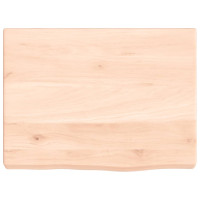 Produktbild för Bänkskiva för badrum 40x30x(2-4) cm obehandlat massivt trä