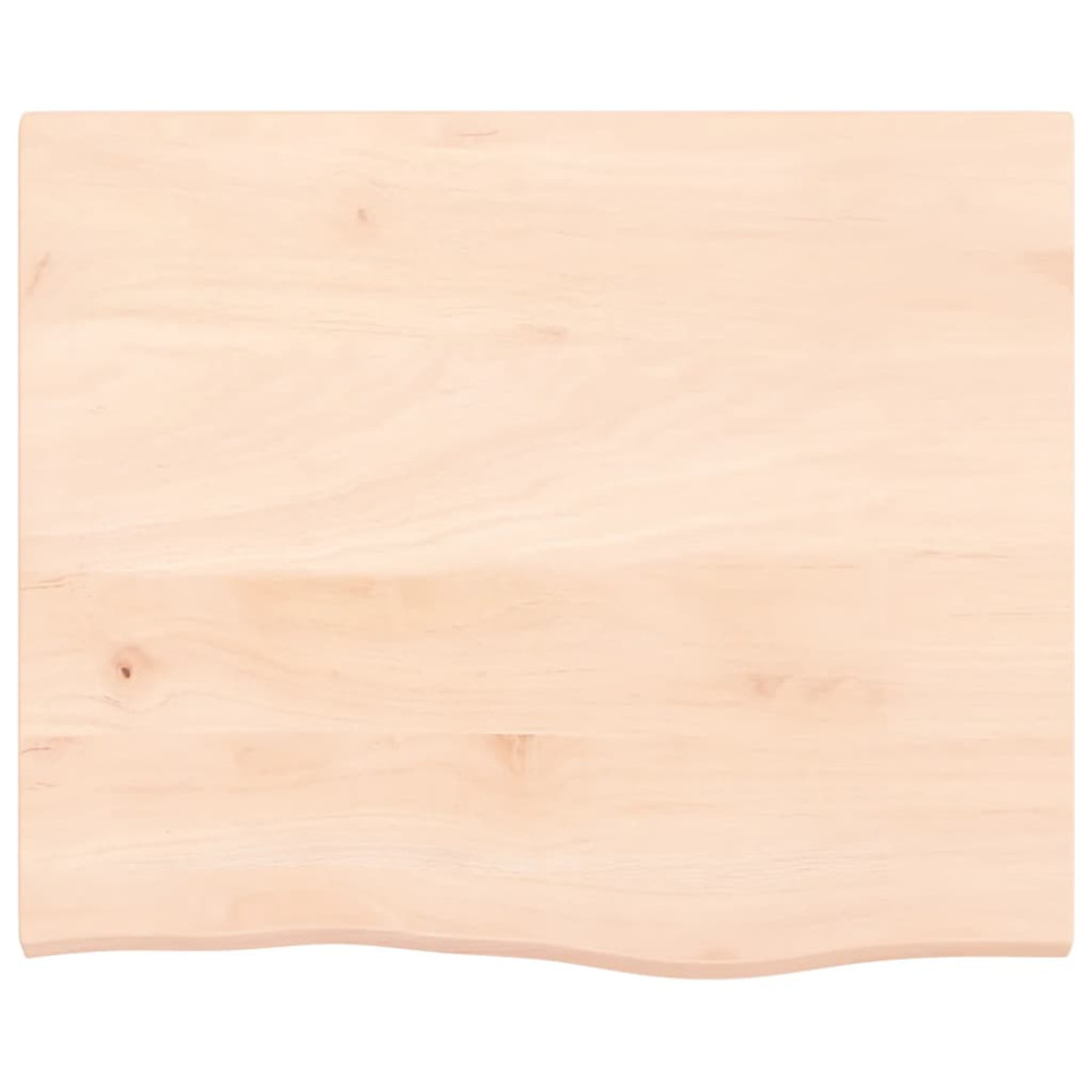Produktbild för Bänkskiva för badrum 60x50x2 cm obehandlat massivt trä