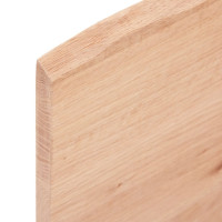Produktbild för Bänkskiva badrum ljusbrun 80x40x2 cm behandlat massivt trä