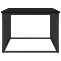 Produktbild för Soffbord svart 100x50x35,5 cm konstruerat trä