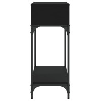 Produktbild för Konsolbord svart 100x30,5x75 cm konstruerat trä