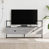 Miniatyr av produktbild för Väggmonterad tv-bänk grå sonoma 100,5x30x51 cm konstruerat trä