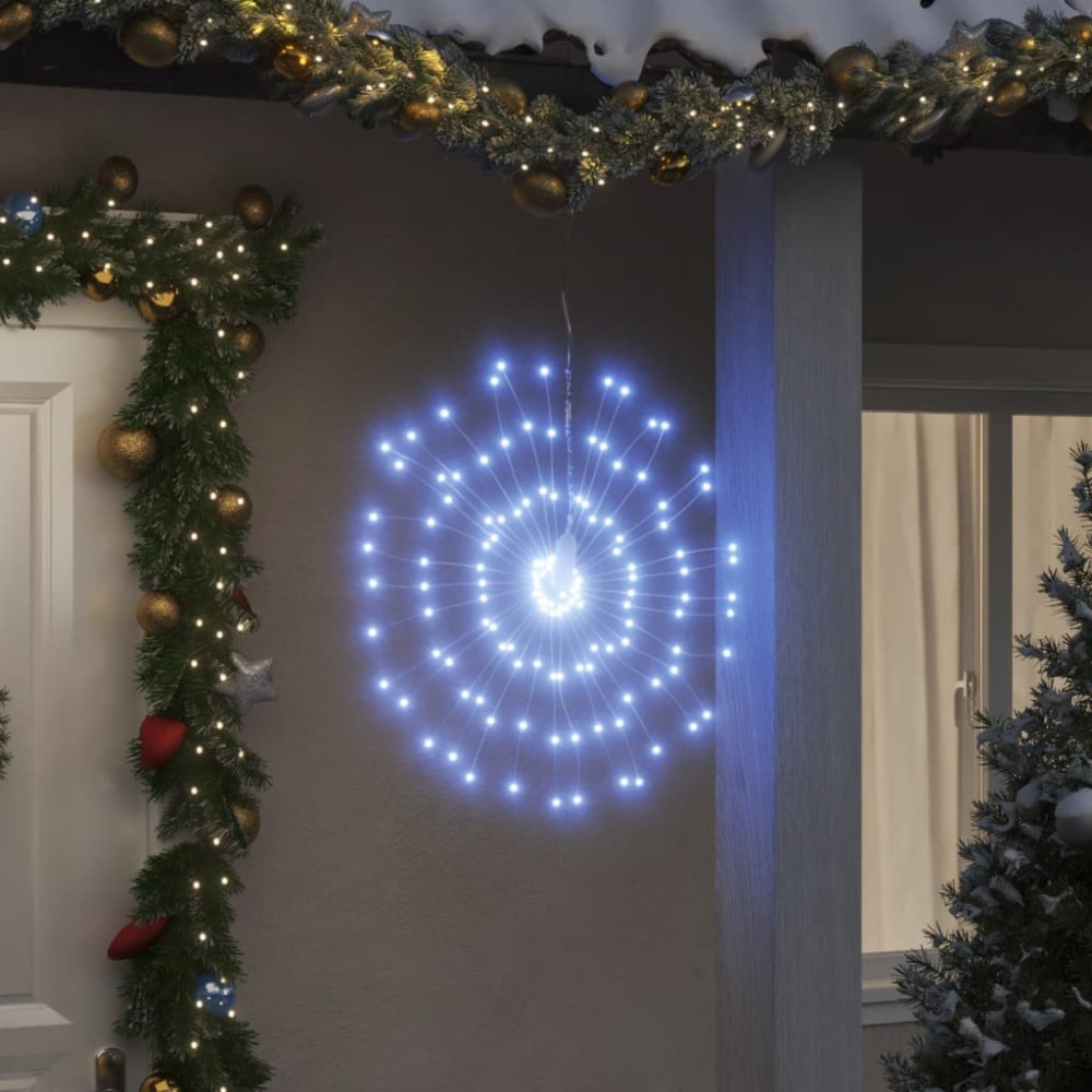 Produktbild för Julbelysning 140 LED kallvit 17 cm