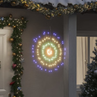 Produktbild för Julbelysning 140 LED flerfärgad 17 cm