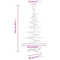 Produktbild för Julgran i trä 125 cm massiv furu