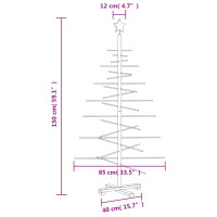 Produktbild för Julgran i trä 150 cm massiv furu