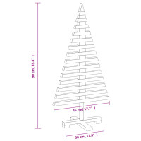 Produktbild för Julgran i trä 90 cm massiv furu