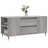 Produktbild för Soffbord grå sonoma 102x44,5x50 cm konstruerat trä