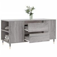 Produktbild för Soffbord grå sonoma 102x44,5x50 cm konstruerat trä