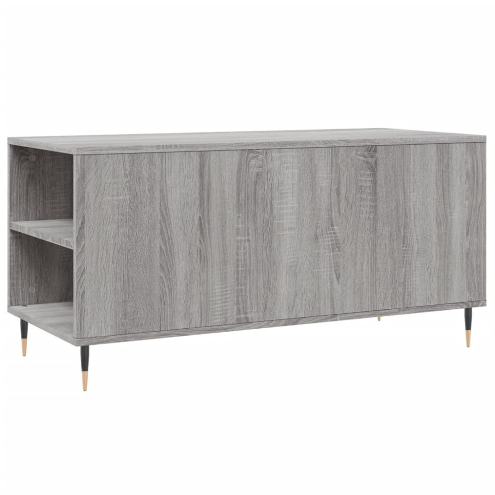 Produktbild för Soffbord grå sonoma 102x44,5x50 cm konstruerat trä