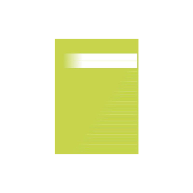 Produktbild för Skrivhäfte A4 linj. 8,5mm lj.grön 120/fp