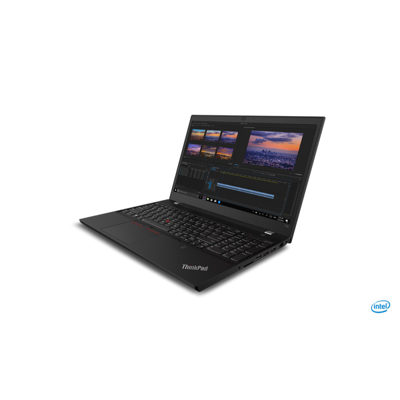 Produktbild för Lenovo ThinkPad T15p Bärbar dator 39,6 cm (15.6") Pekskärm Full HD Intel® Core™ i7 i7-10750H 16 GB DDR4-SDRAM 512 GB SSD NVIDIA® GeForce® GTX 1050 Wi-Fi 6 (802.11ax) Windows 10 Pro Svart