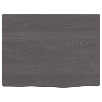 Produktbild för Bänkskiva för badrum mörkbrun 40x30x2 cm behandlat massivt trä
