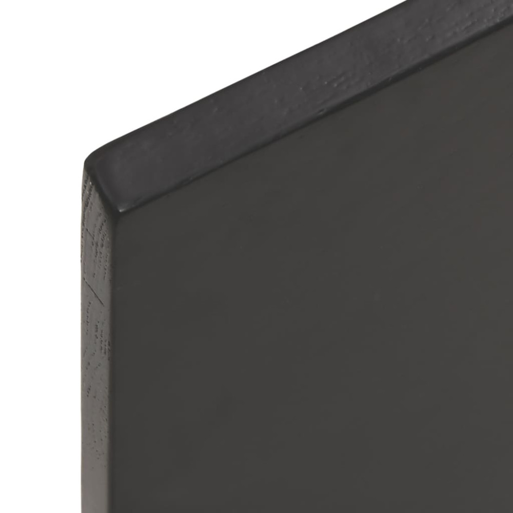 Produktbild för Bänkskiva för badrum mörkbrun 60x40x2 cm behandlat massivt trä