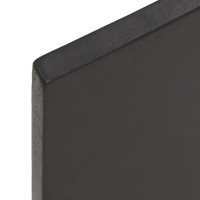 Produktbild för Bänkskiva för badrum mörkbrun 60x40x2 cm behandlat massivt trä
