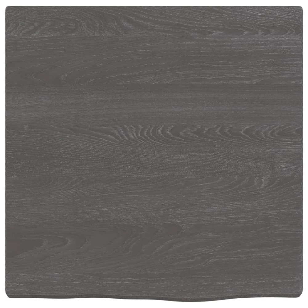 Produktbild för Bänkskiva för badrum mörkbrun 40x40x2 cm behandlat massivt trä