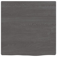 Produktbild för Bänkskiva för badrum mörkbrun 40x40x2 cm behandlat massivt trä